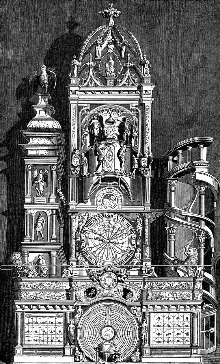 A strasbourgi székesegyház csillagászati órája, 1573, 1870 alkotó: Unbekannt