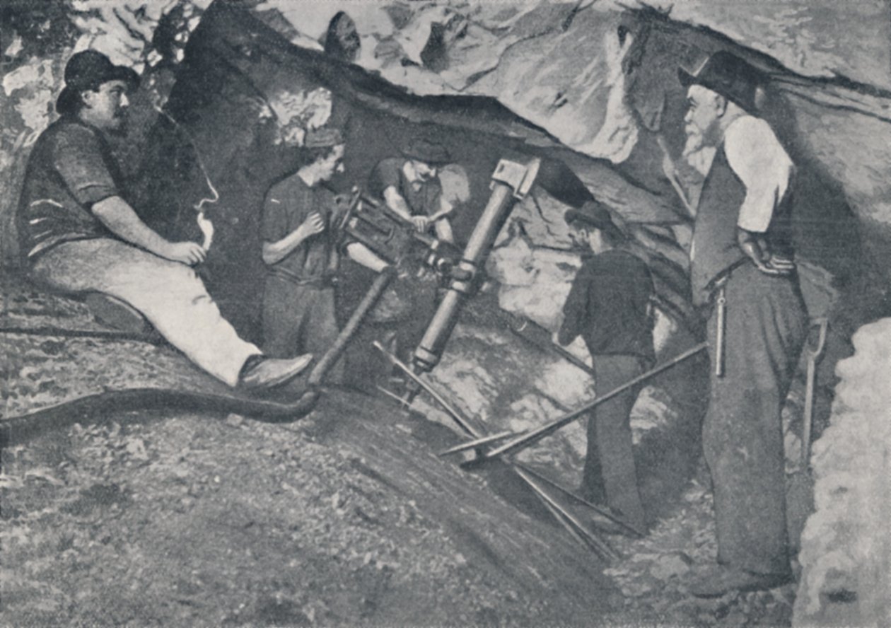 Dolgozik egy viktoriánus aranybányában, 1923. alkotó: Unbekannt