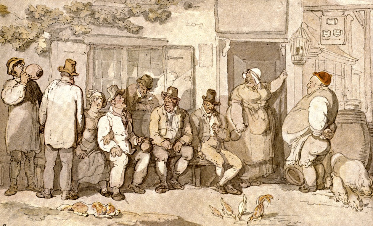 Fogadójuk ajtajában, c1900. alkotó: Unbekannt