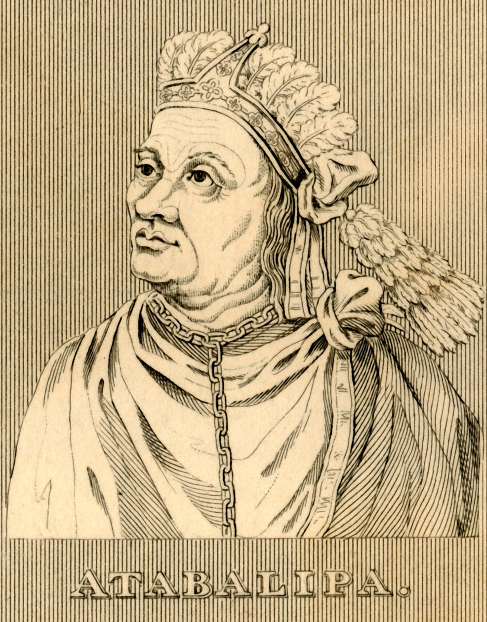 Atabalipa, c1502-1533, 1830. alkotó: Unbekannt