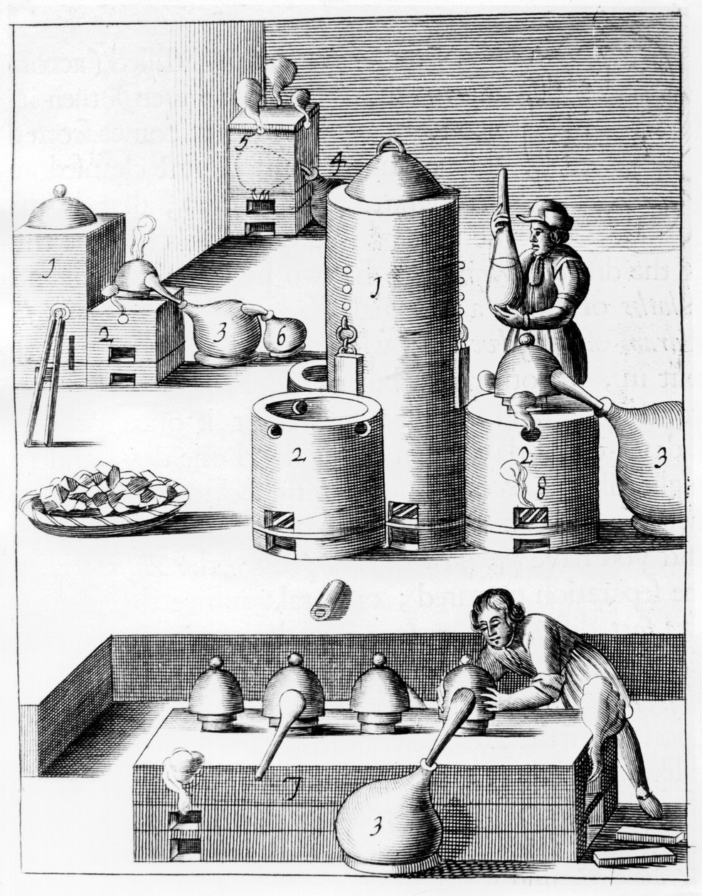 Athanor vagy Slow Harry, egy önetető kemence, amely állandó hőmérsékletet tart fenn, 1683 alkotó: Unbekannt