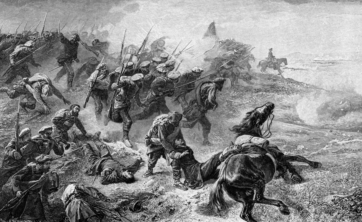 A baszk karlisták támadása az 1872-1876-os lázadás során, 1902 alkotó: Unbekannt