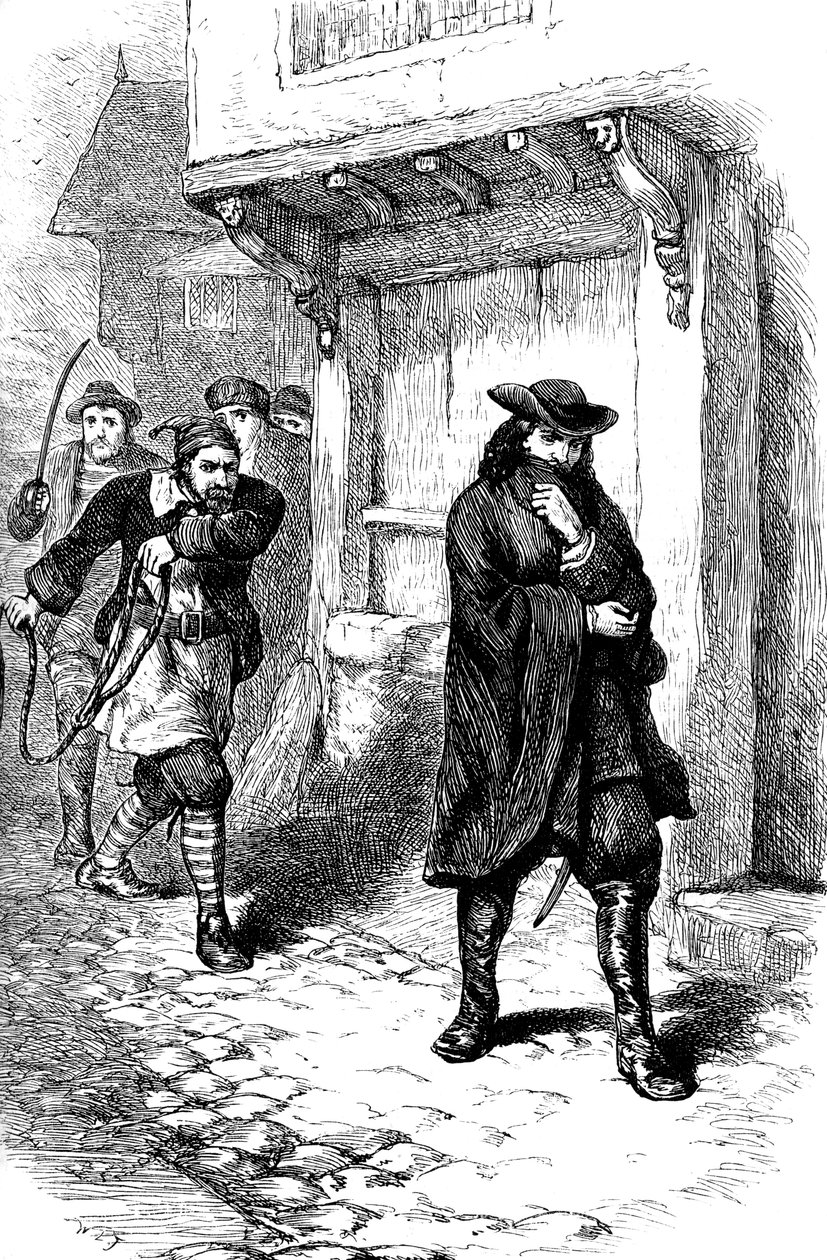 Támadás a Rózsa kapitánya ellen, 17. század c1880 alkotó: Unbekannt