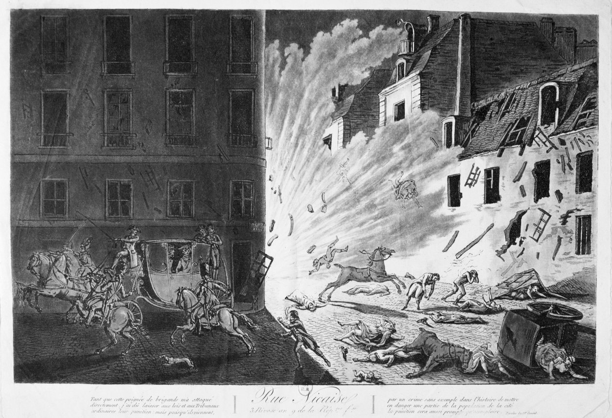 Napóleon meggyilkolásának kísérlete, 1800. december 24 alkotó: Unbekannt