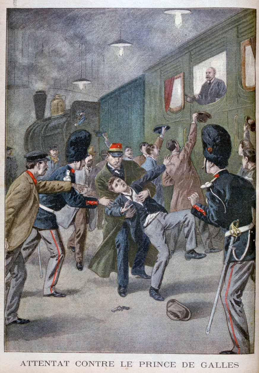 Edward walesi herceg elleni támadási kísérlet Brüsszelben, 1900 alkotó: Unbekannt