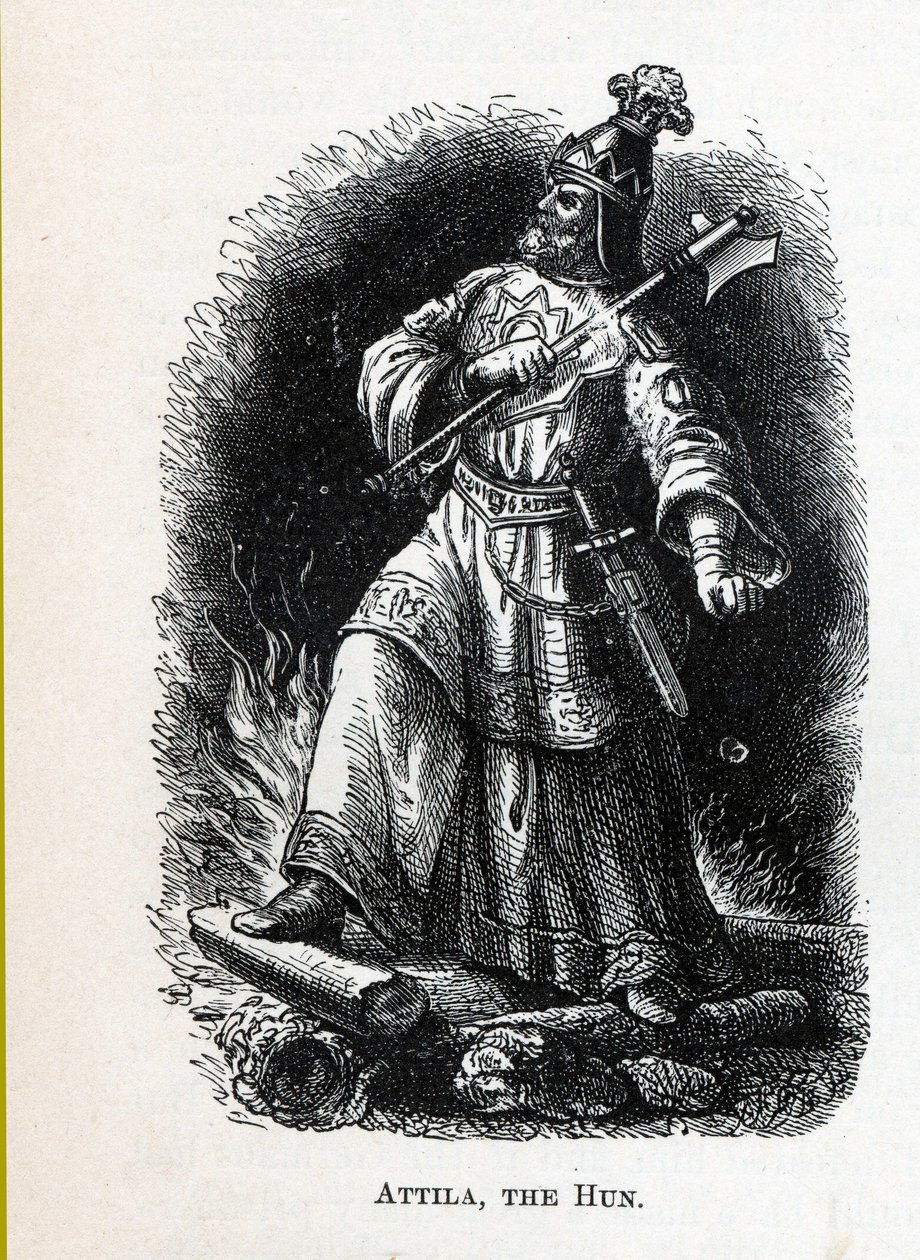 Attila the Hun, 1882 alkotó: Unbekannt