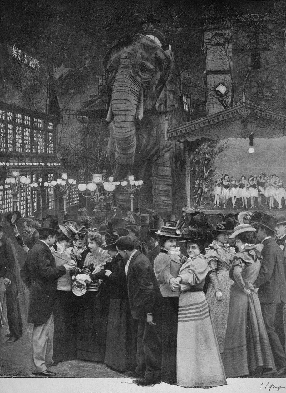 A Moulin Rouge-ban – A kertben, 1900 alkotó: Unbekannt