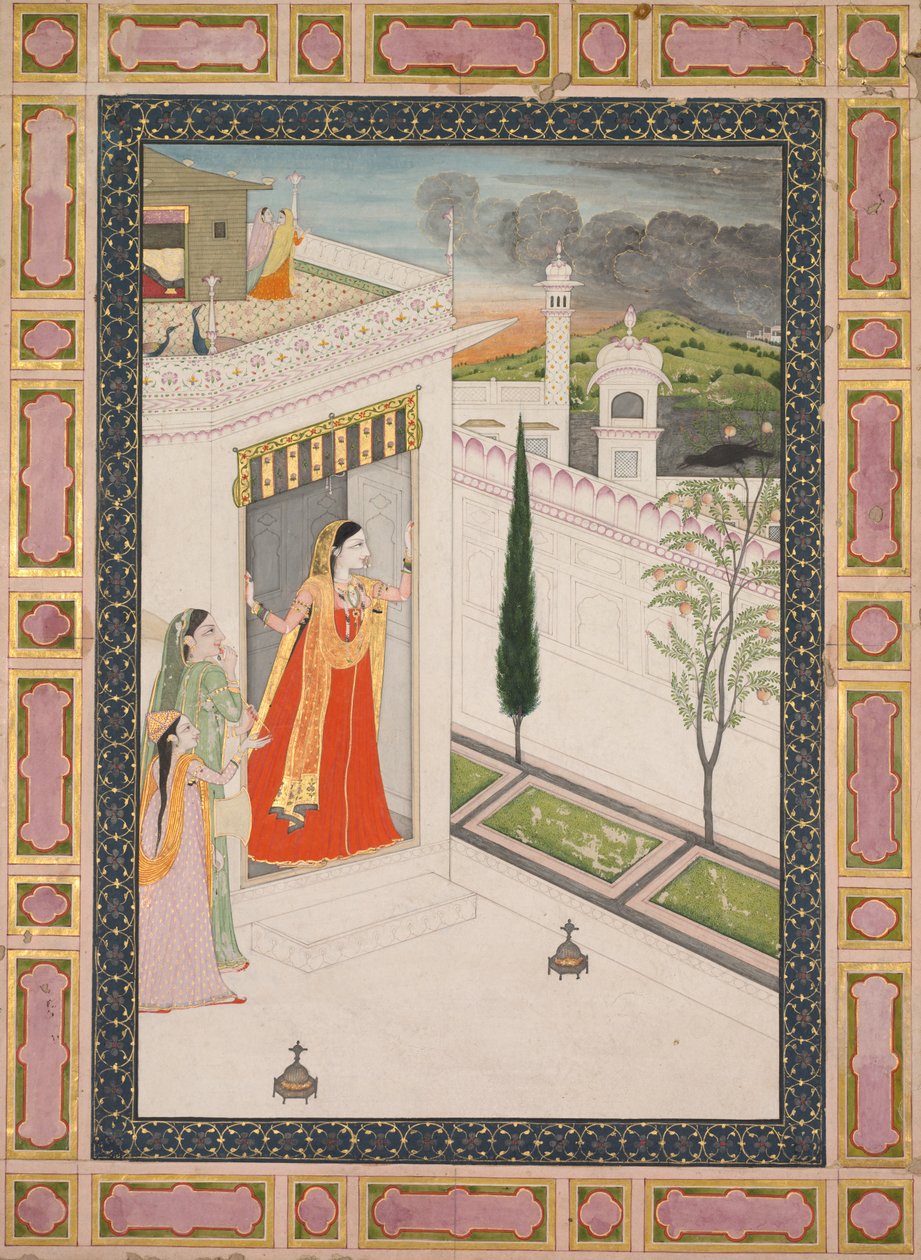 Varjú augusztus Vasakasajja Nayika, c. 1800. alkotó: Unbekannt