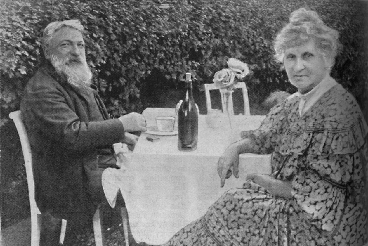 Auguste Rodin – Rodin és felesége a meudoni kertjükben, 1925 alkotó: Unbekannt