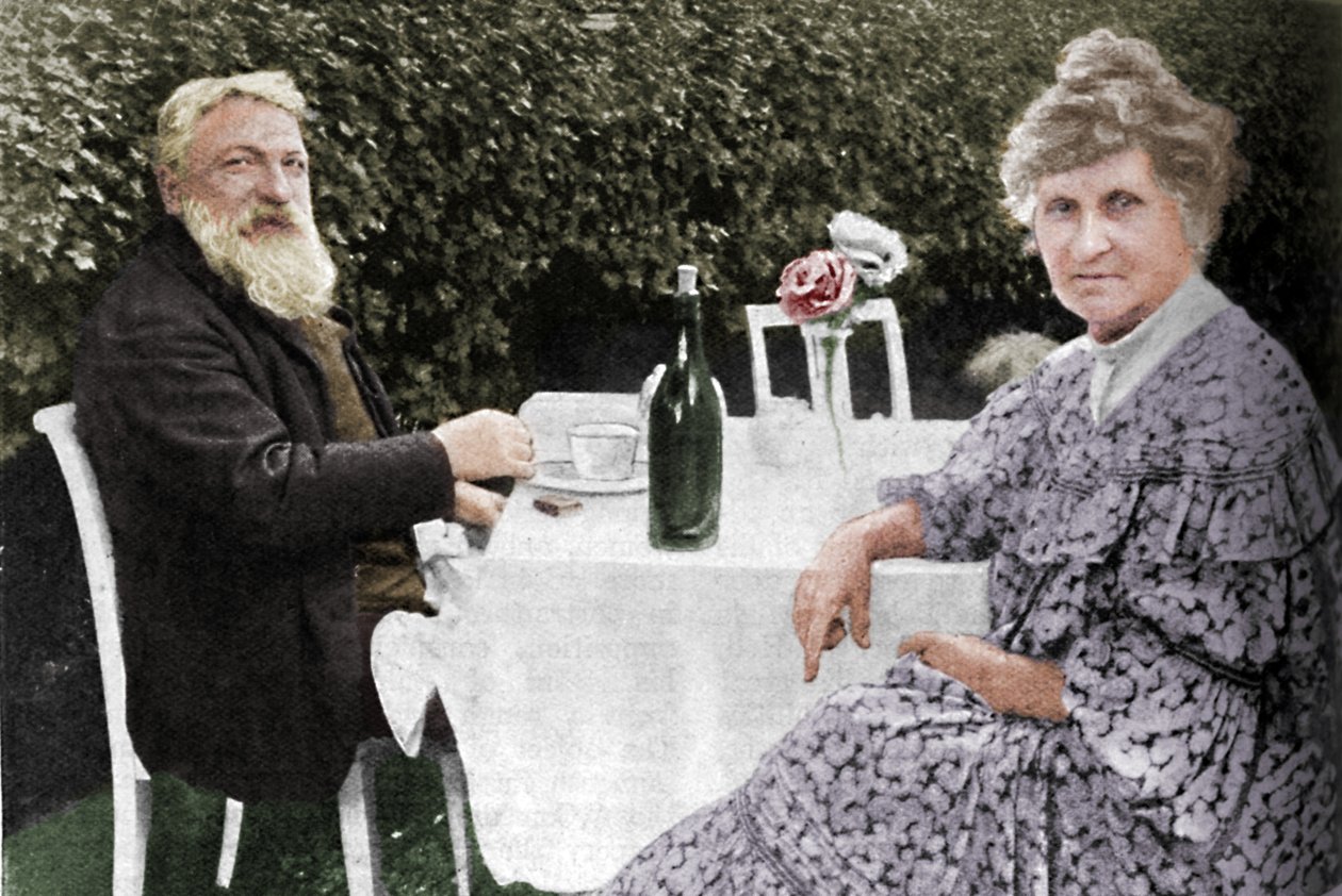 Auguste Rodin – Rodin és felesége a meudoni kertjükben, 1925 alkotó: Unbekannt