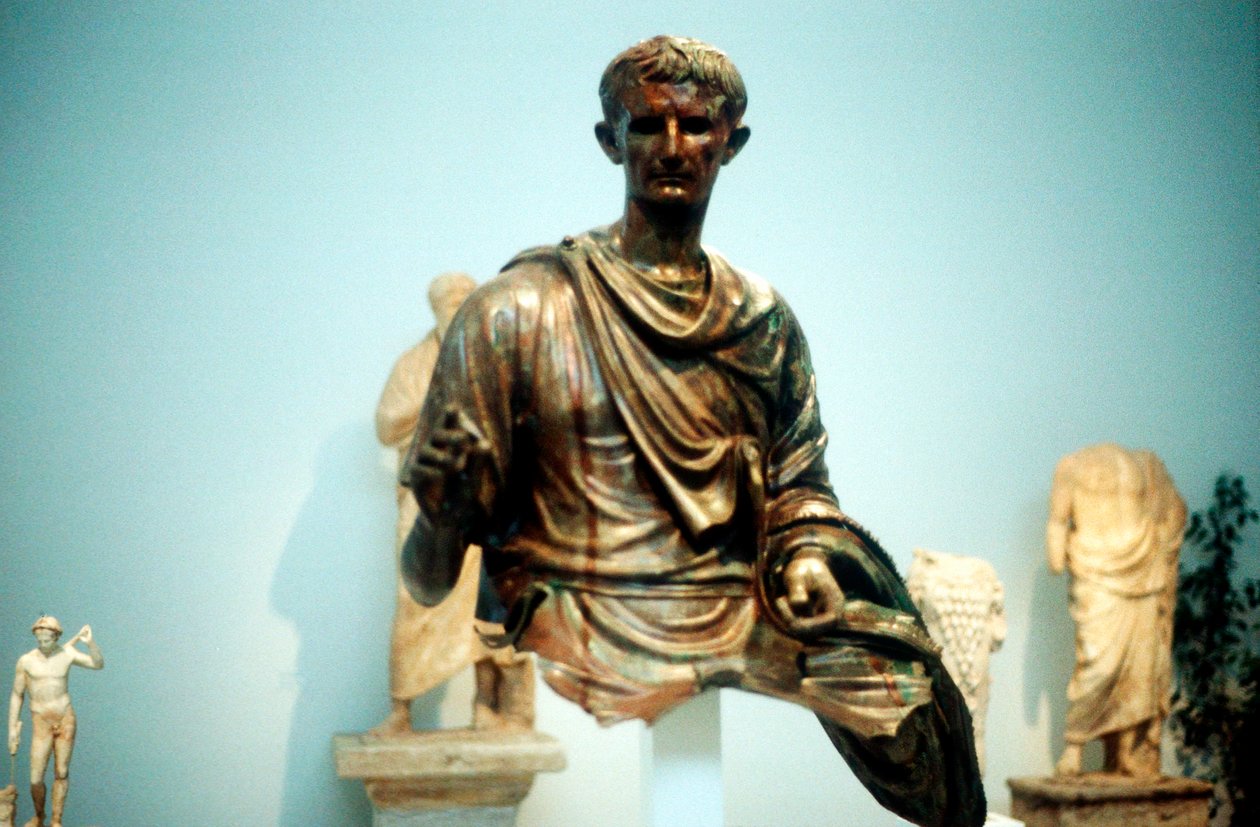 Augustus Caesar – Gaius Julius Caesar Octavianus Kr.e. 63-14, első római császár alkotó: Unbekannt