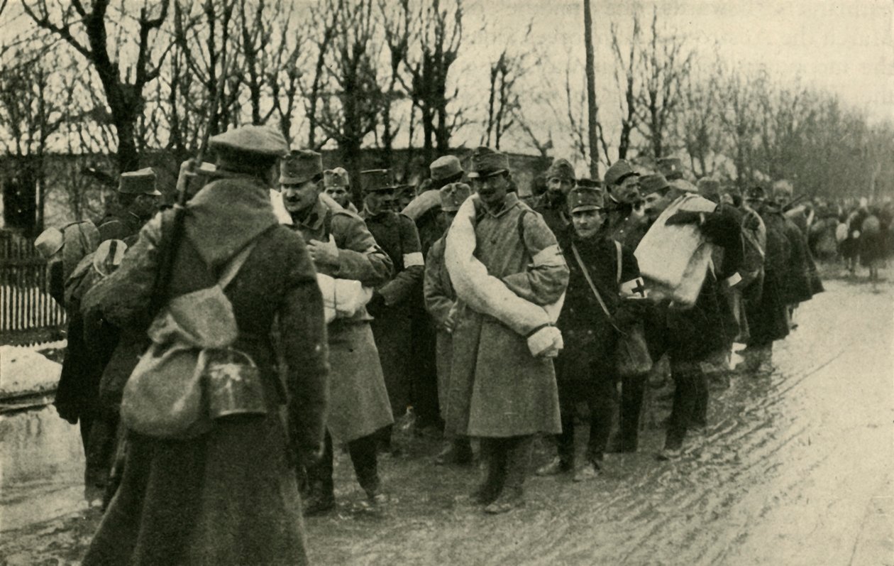 Osztrák foglyok, Przemysl, 1915. március, 1920 c. alkotó: Unbekannt