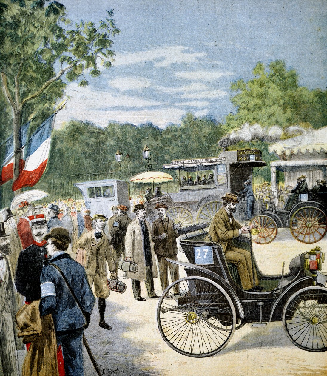 Gépjármű-megbízhatósági próba Párizs és Rouen között, a Le Petit Journal támogatásával, 1894 alkotó: Unbekannt