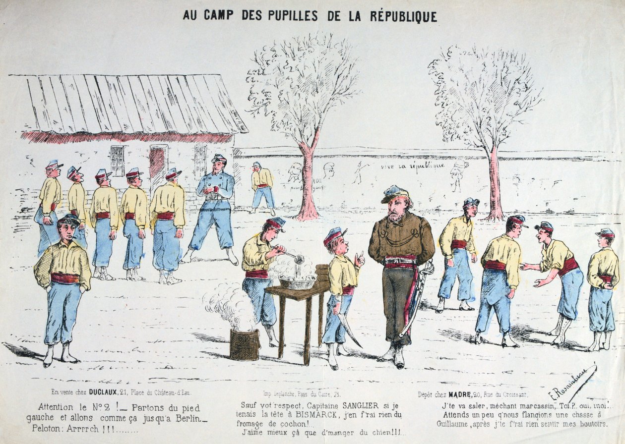 A köztársasági diáktáborban, 1871. alkotó: Unbekannt