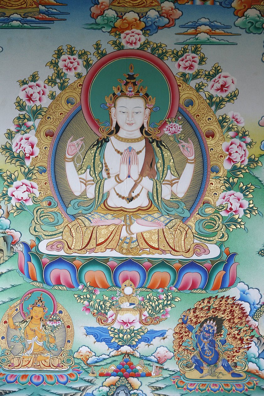 Avalokiteshwara, Buddha Aa Compassion, Kathamandu, Nepál alkotó: Unbekannt