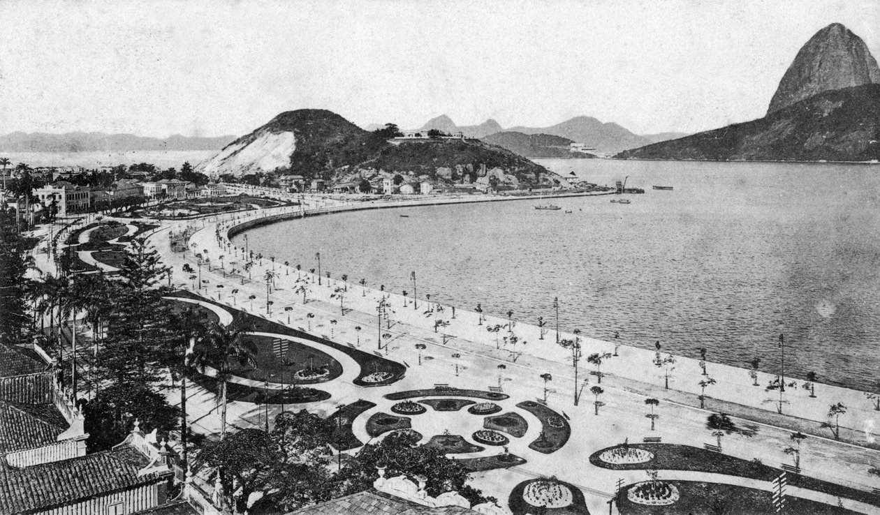 Avenida Beira-Mar, Botafogo, Rio de Janeiro, 20. század eleje alkotó: Unbekannt