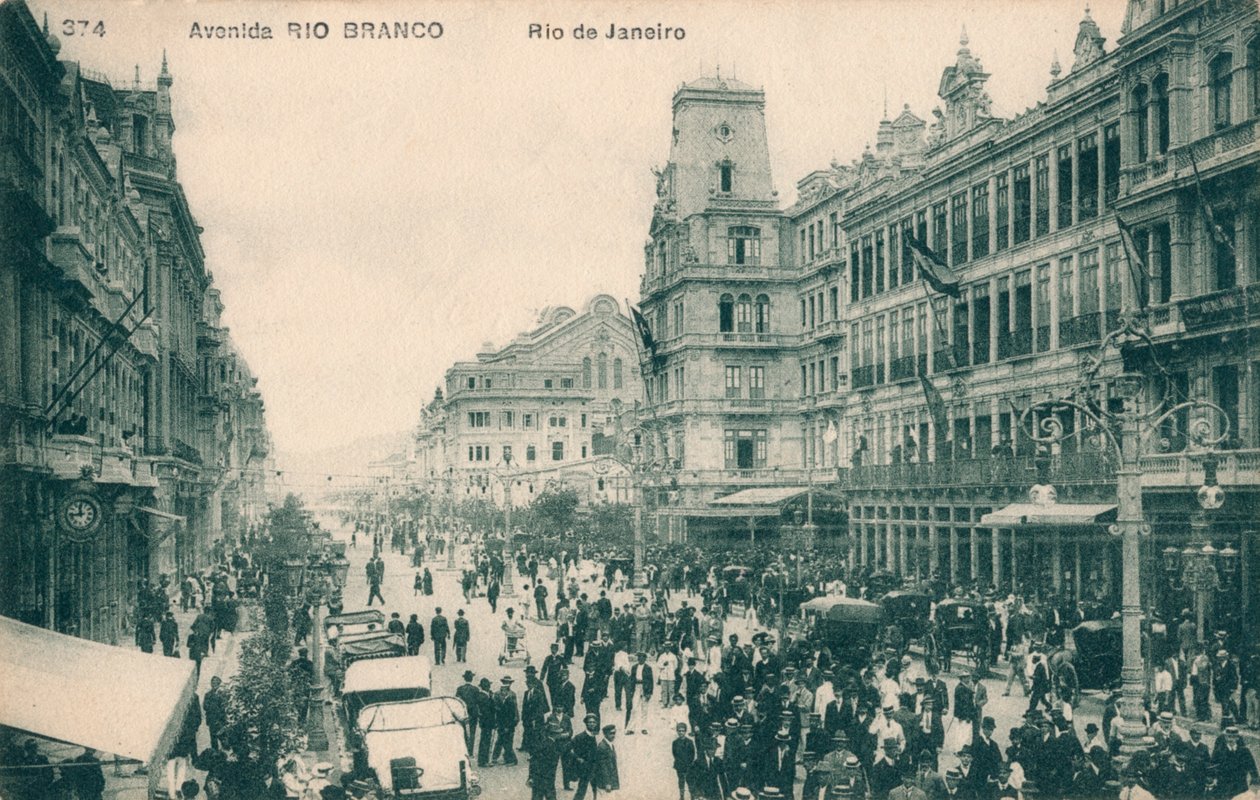 Avenida Rio Branco – Rio de Janeiro, 1910 alkotó: Unbekannt