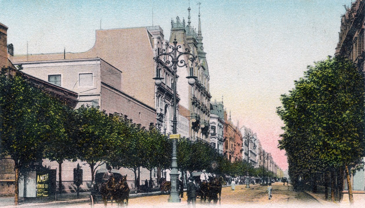 Avenida de Mayo, Buenos Aires, Argentína, XX. század eleje alkotó: Unbekannt