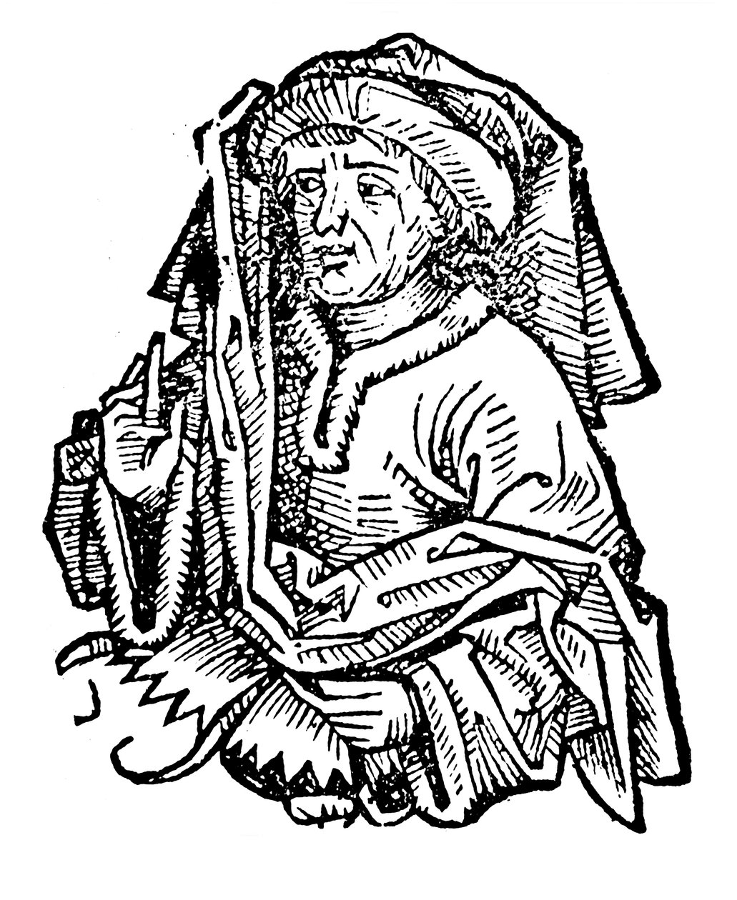 Averroes Ibn Rushd 1126-1198, kiemelkedő középkori iszlám filozófus, 1493 alkotó: Unbekannt