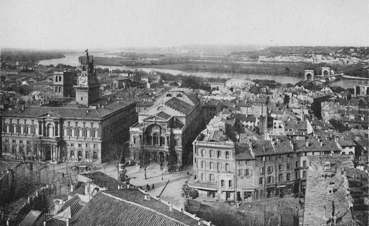 Avignon - Általános nézet a St. Laurent-toronyból, 1925 alkotó: Unbekannt