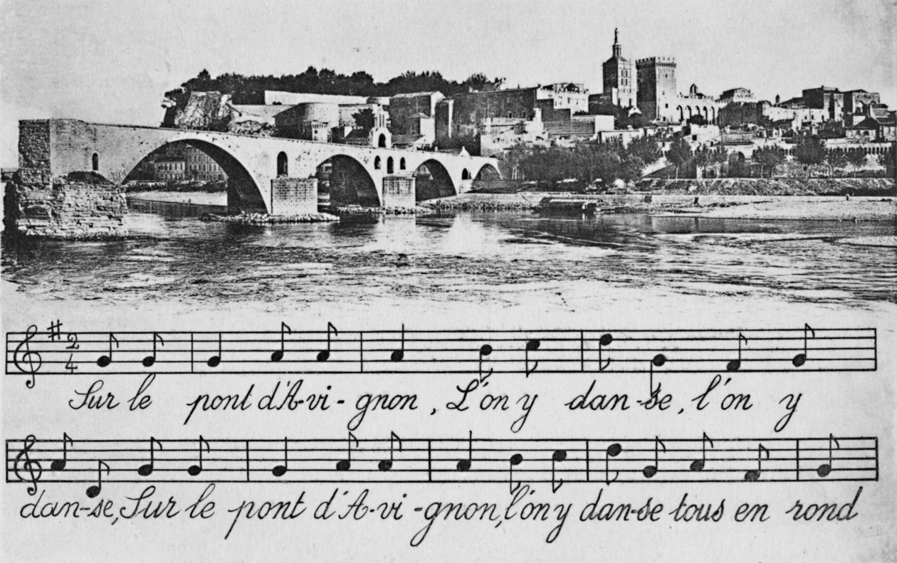 Avignon. - Szent Benezet híd, 1925 alkotó: Unbekannt