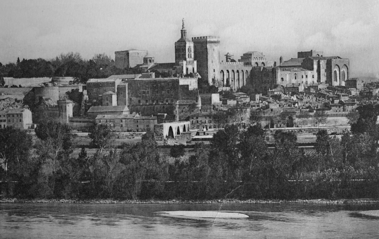 Avignon – Villeneuve nézet, 1925 alkotó: Unbekannt