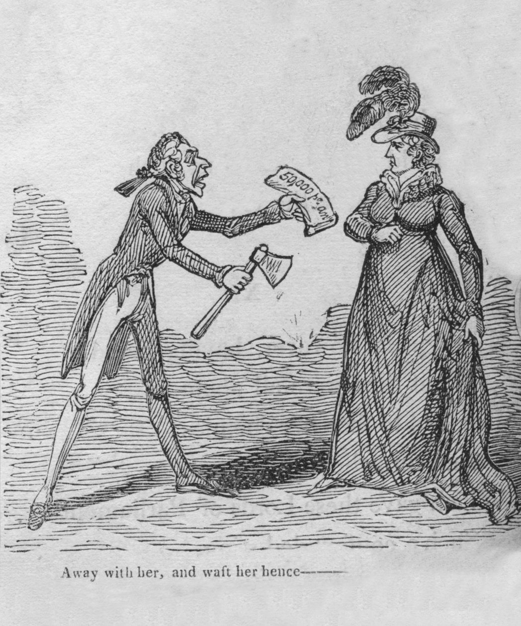 Menj el vele, és sodord onnan ---, c1820. alkotó: Unbekannt