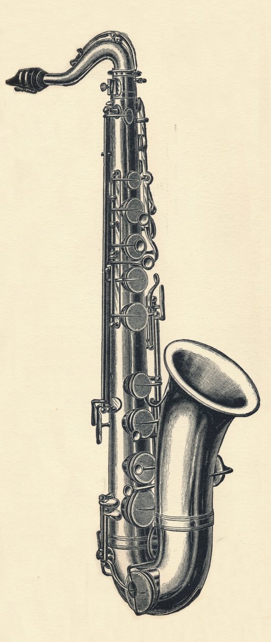 B tenorszaxofon, 1895. alkotó: Unbekannt