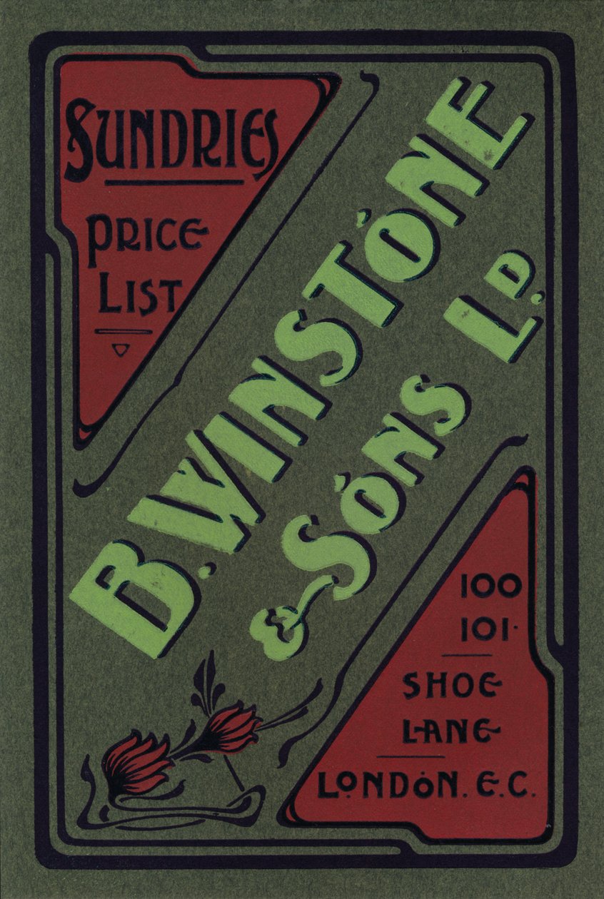 B. Winstone & Sons Ltd. hirdetése, 1907 alkotó: Unbekannt