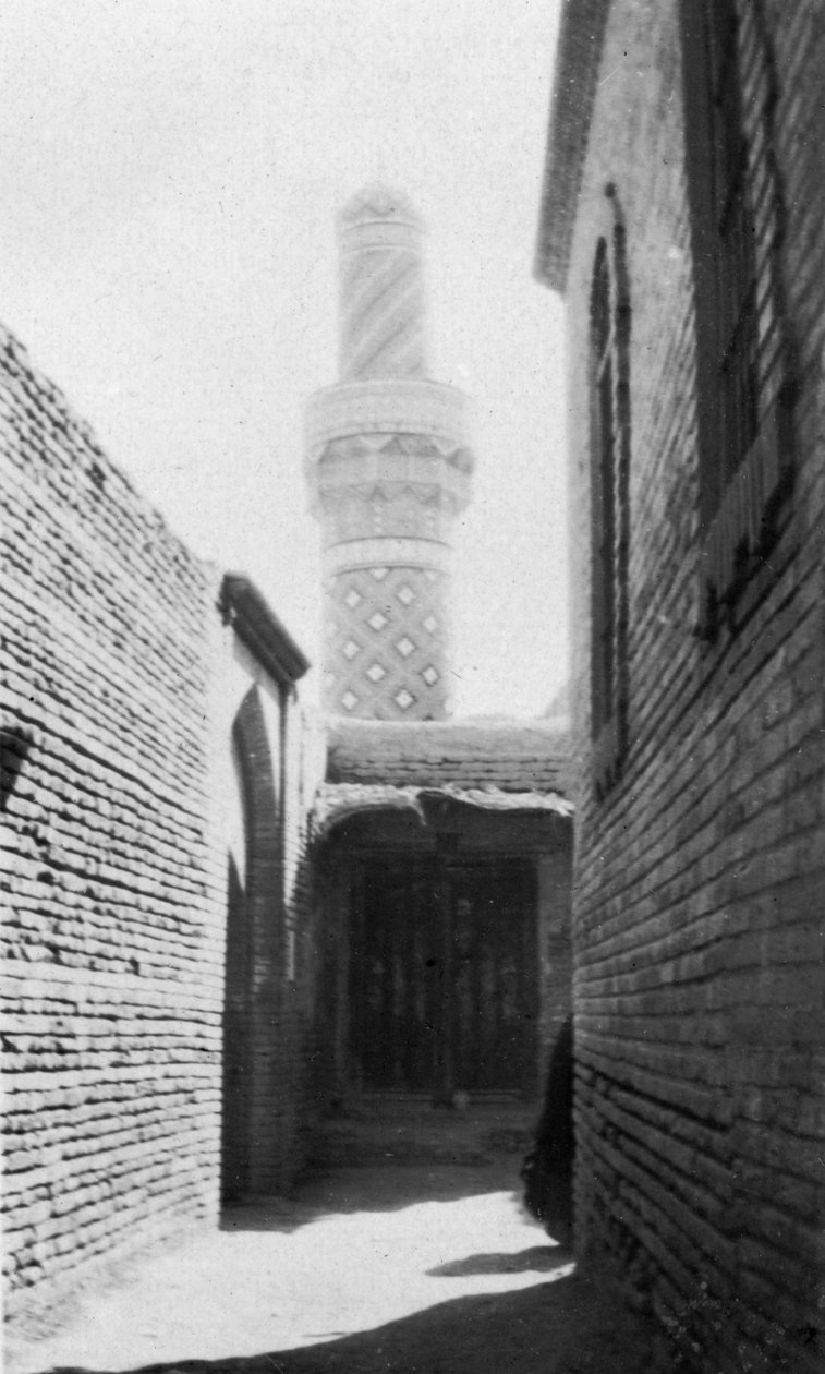 Backstreet és régi mecset, Bagdad, Irak, 1917-1919 alkotó: Unbekannt