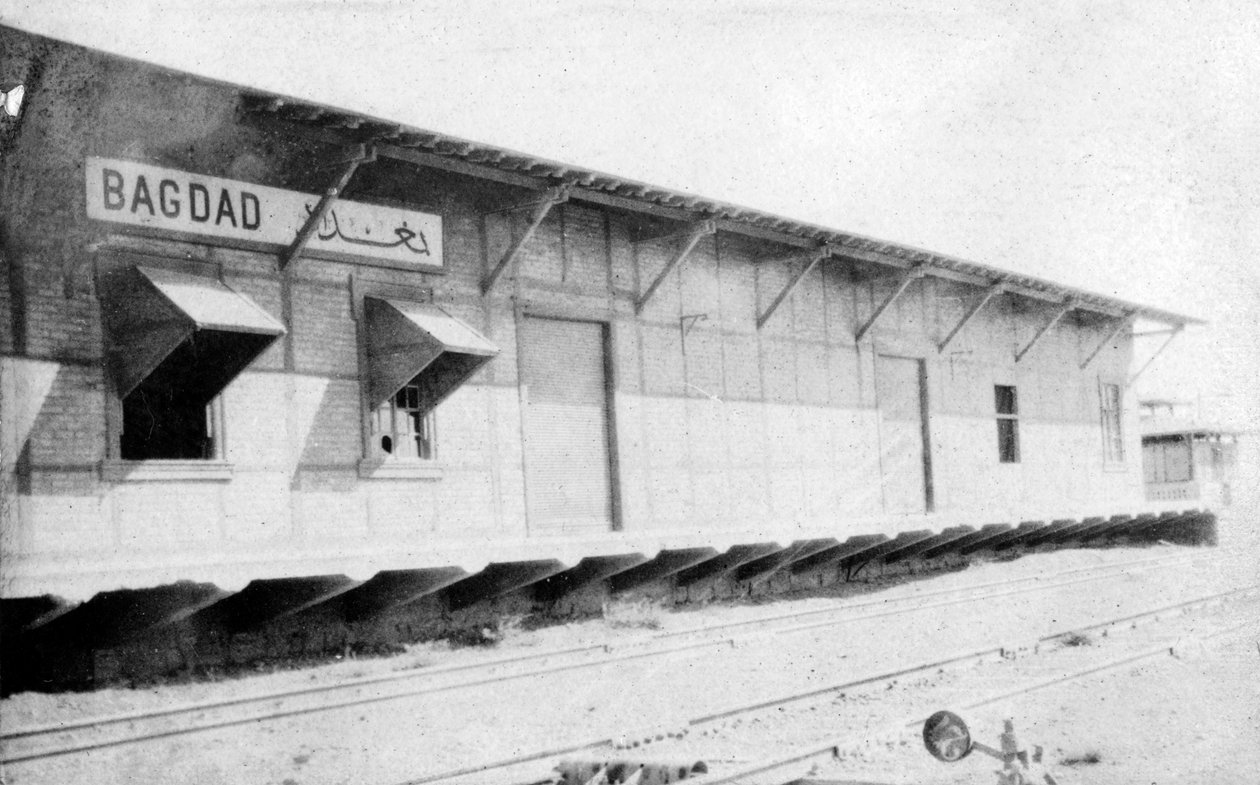 Bagdad déli pályaudvara, Irak, 1917-1919 alkotó: Unbekannt