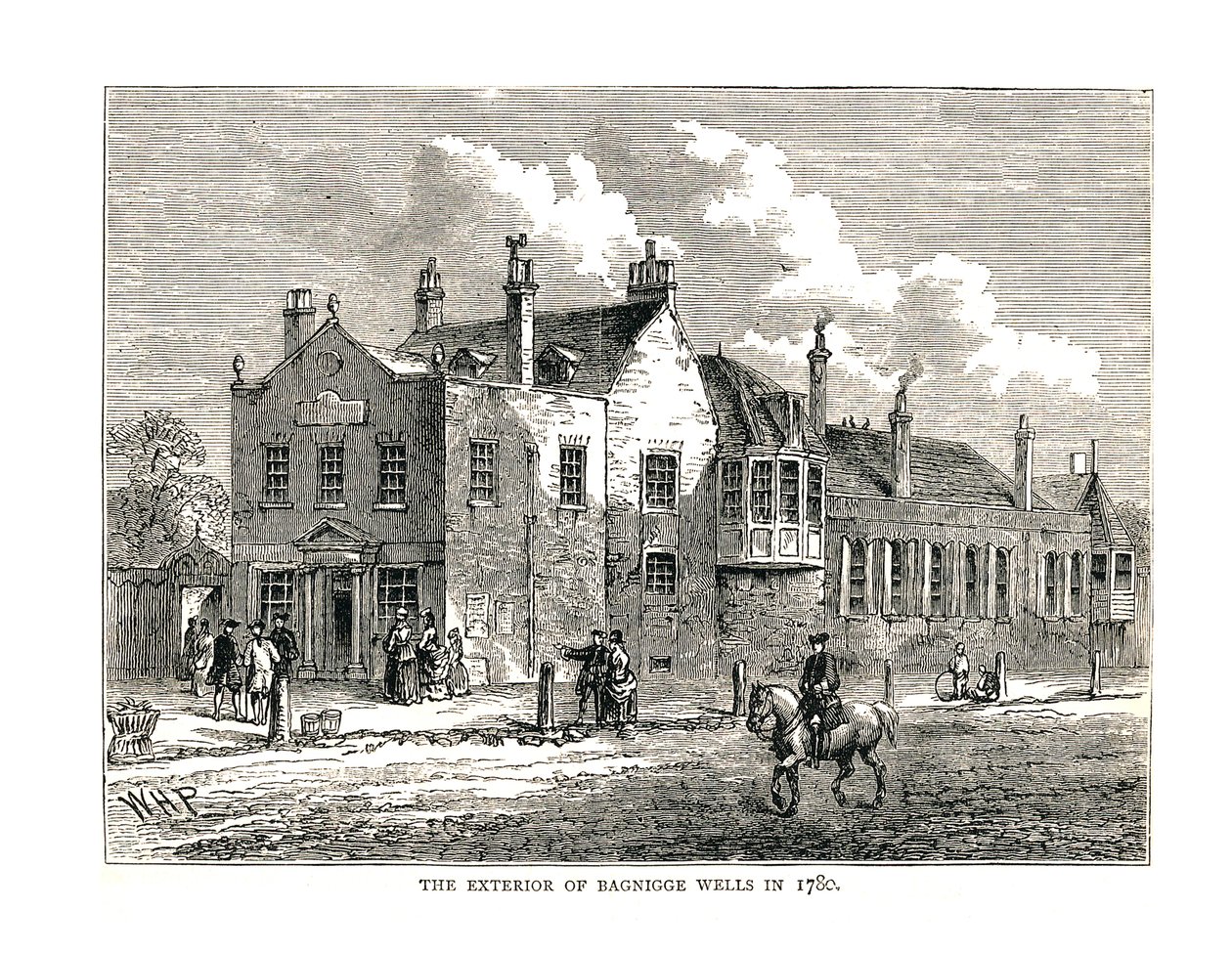 Bagnigge Wells, 1780 alkotó: Unbekannt