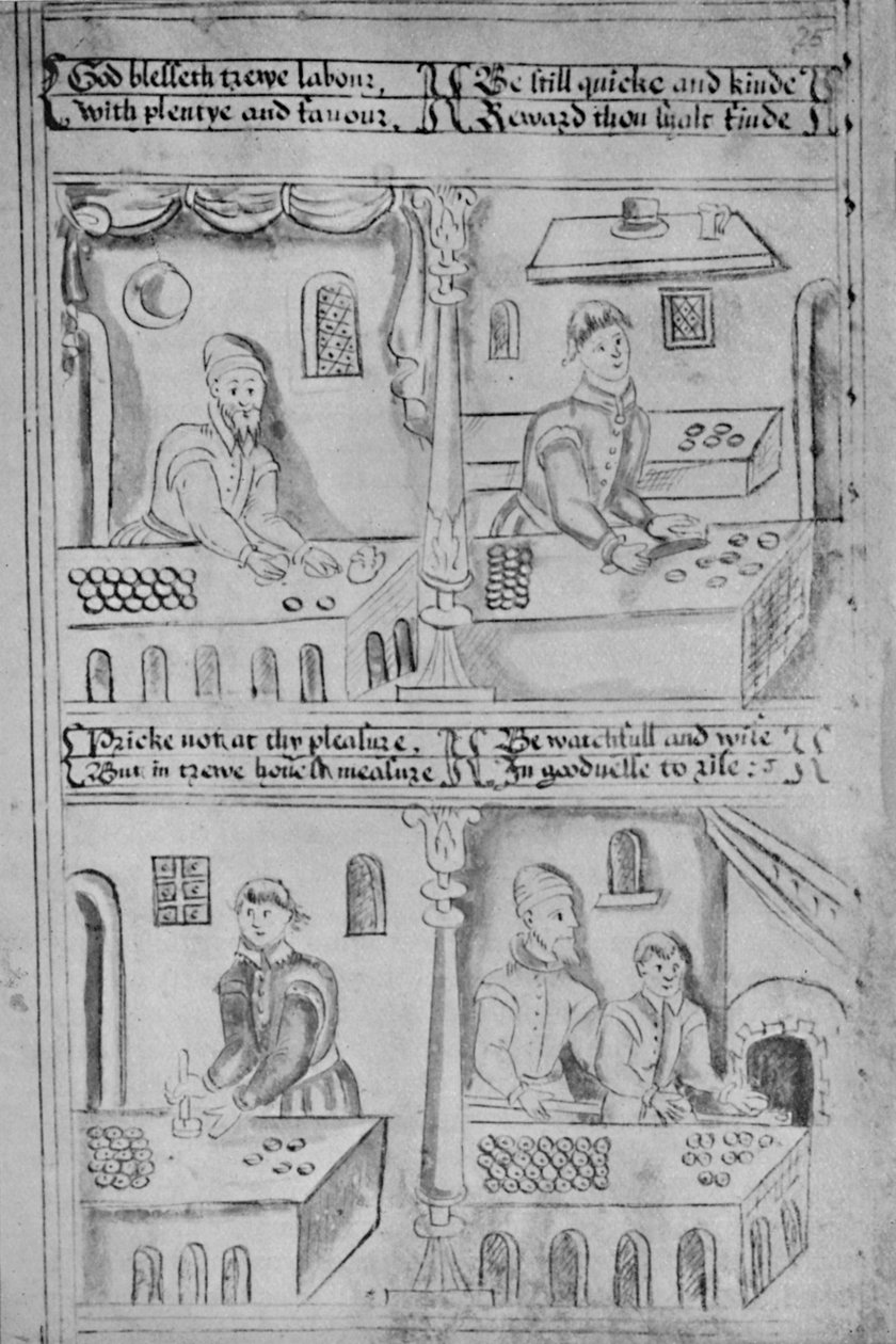 Bakers at Work MS. Hozzáadás. 34, 605, 1903 alkotó: Unbekannt