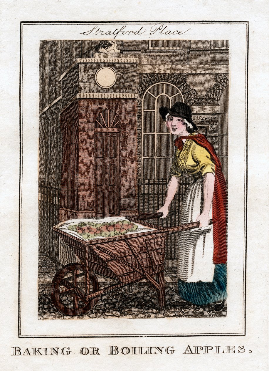 Alma sütése vagy főzése, Stratford Place, London, 1805 alkotó: Unbekannt