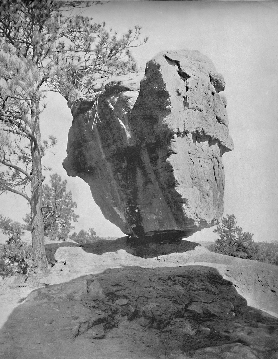 Balanced Rock, Garden of the Gods, Col., c1897. alkotó: Unbekannt