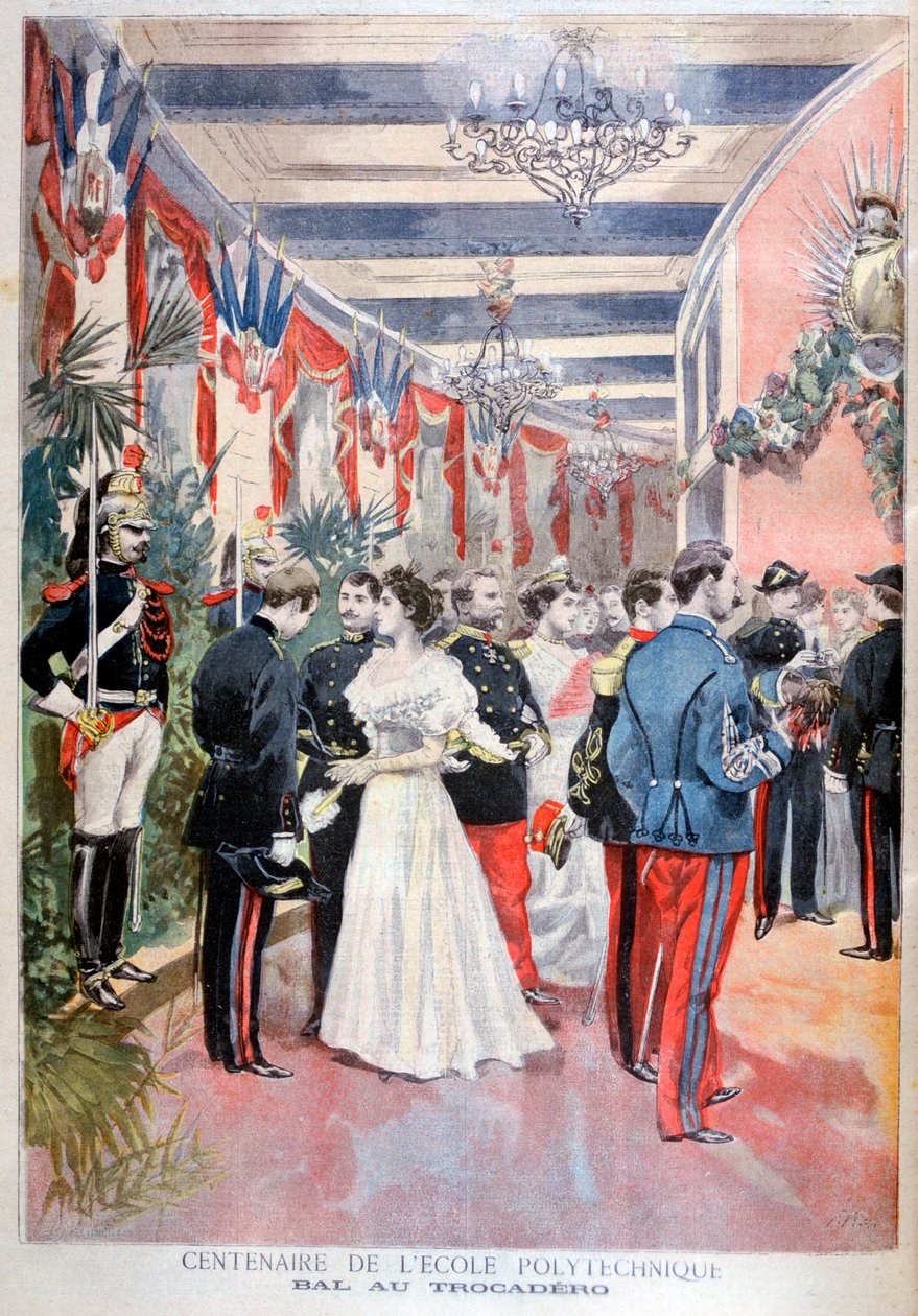 Bál a Műszaki Iskola századának ünneplésére, Trocadero, Párizs, 1894 alkotó: Unbekannt