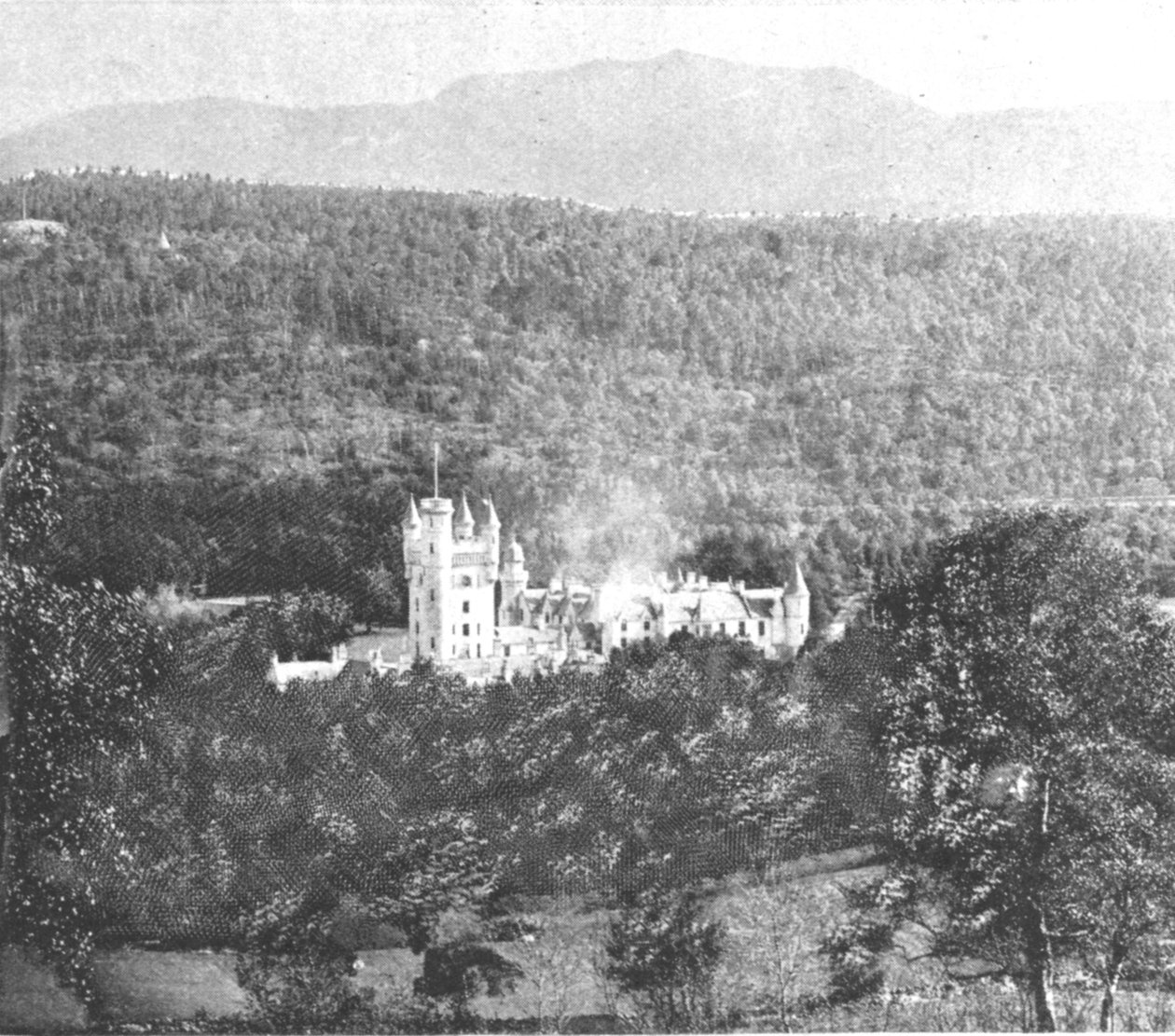 Balmoral kastély Viktória idején, 1901. alkotó: Unbekannt