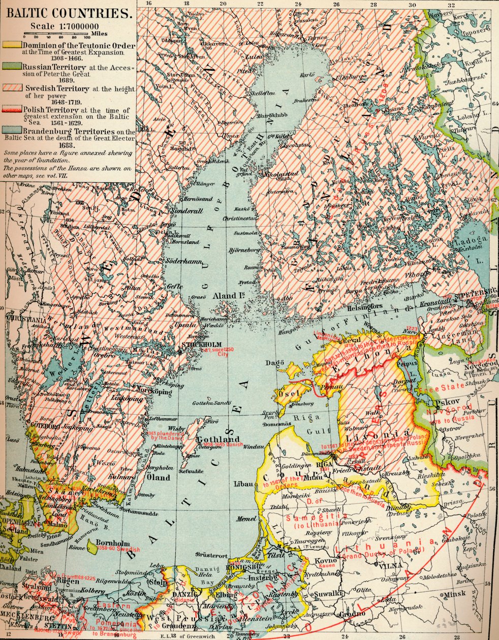 Balti országok, c1907, 1907 alkotó: Unbekannt