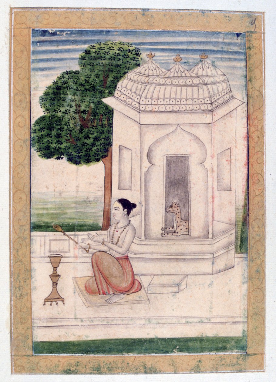 Bengáli Ragini, Ragamala Album, Rajasthan Iskola, 19. század alkotó: Unbekannt