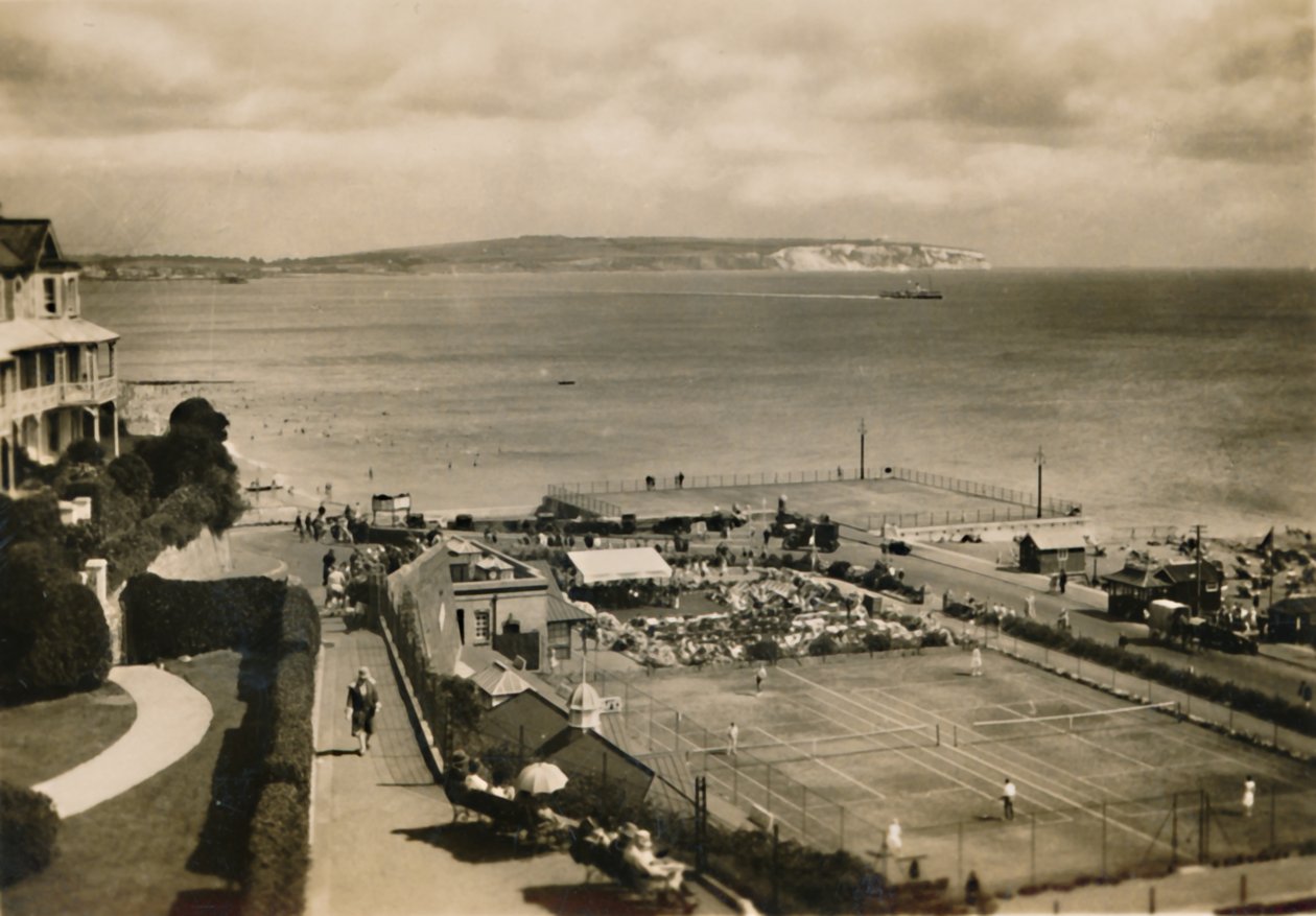Bandstand & Tennis Courts, Shanklin, I.O.W., 1920. alkotó: Unbekannt