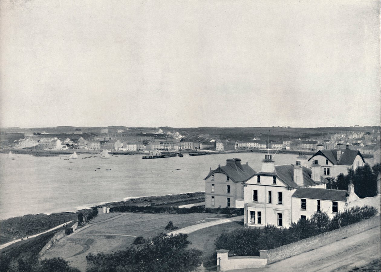 Bangor – A város és az öböl, a Mornington Parkból, Princeton, 1895 alkotó: Unbekannt