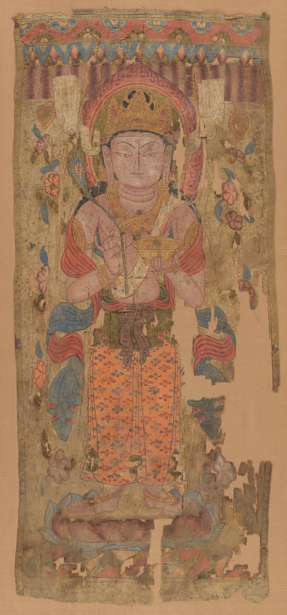 Banner Bodhisattvával, esetleg Mahamayurival, 9-10. század. alkotó: Unbekannt