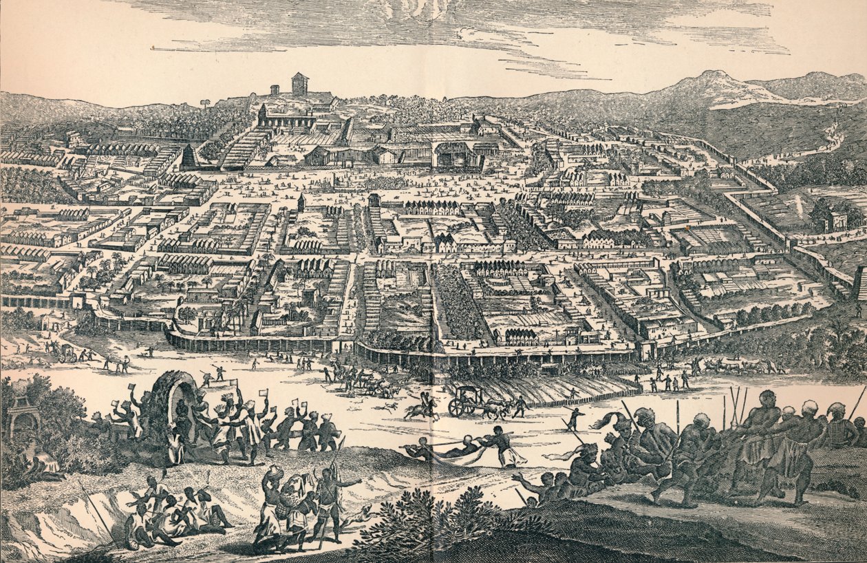 Banza Lovangri, az egykori lovangói királyság fővárosa, 1670, 1903 alkotó: Unbekannt