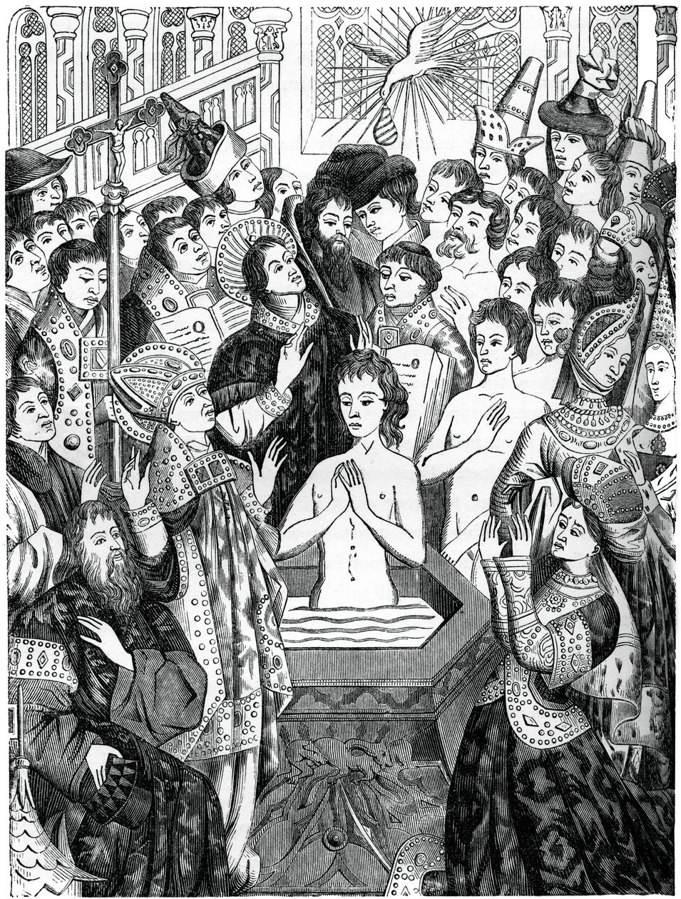 Clovis király megkeresztelkedése, Rheims, 1870 alkotó: Unbekannt