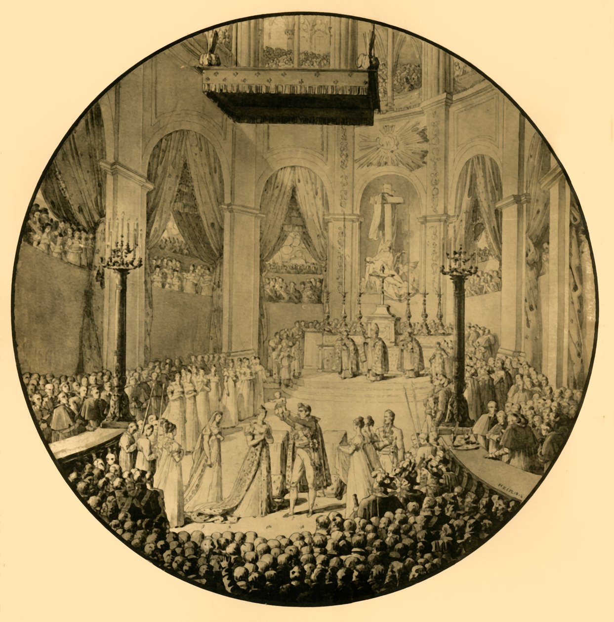 II. Napóleon megkeresztelkedése, Notre Dame, Párizs, 1811. június 10., 1921. alkotó: Unbekannt