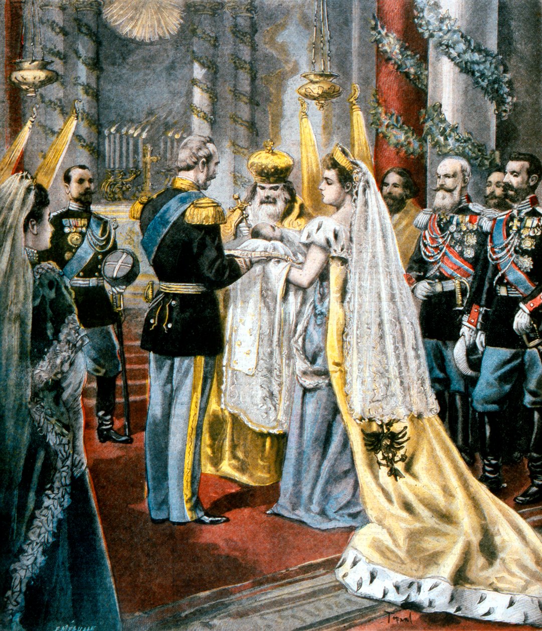 Tatiana nagyhercegnő, II. Miklós orosz lány lányának megkeresztelkedése, 1897 alkotó: Unbekannt