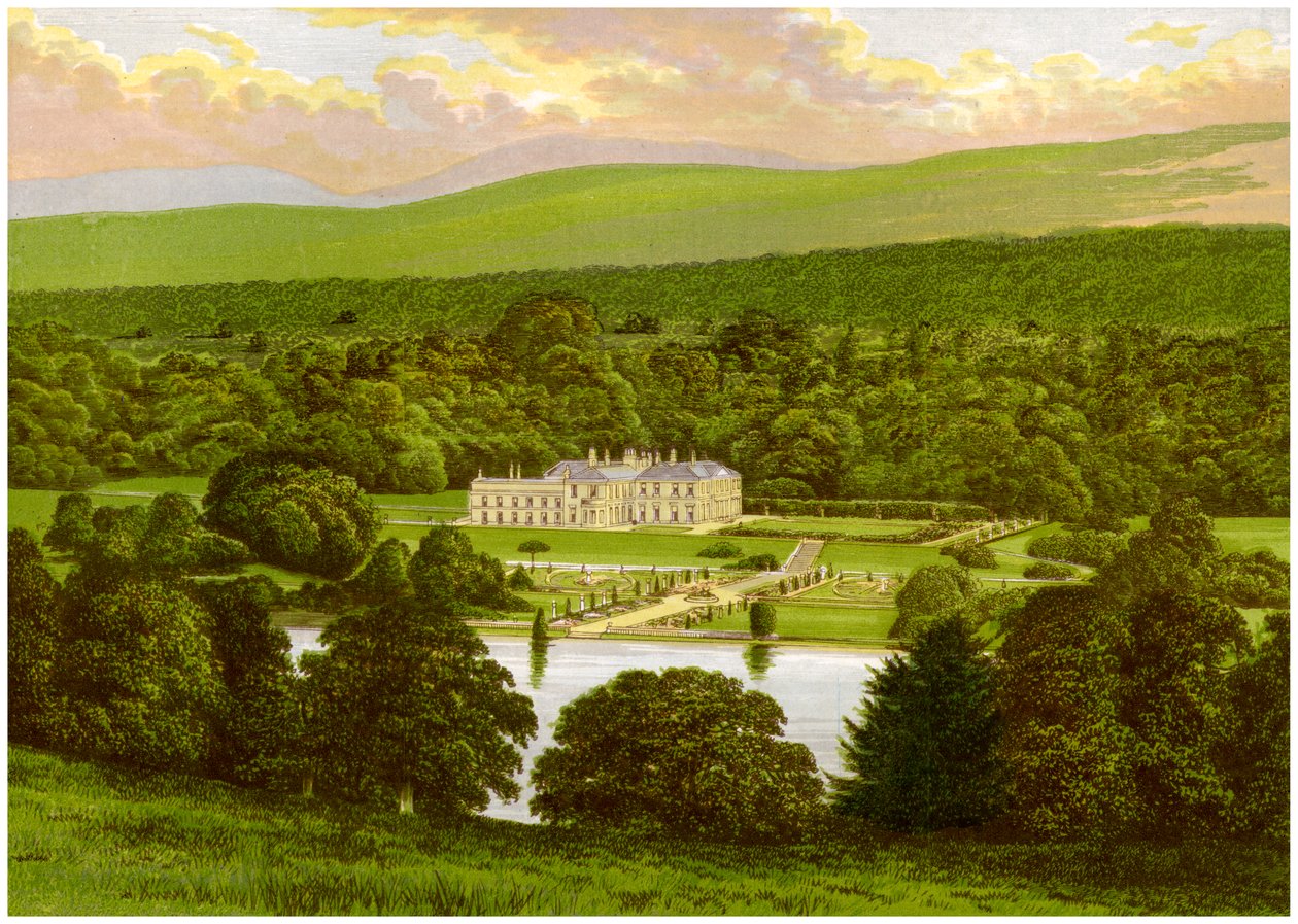 Barons Court, Tyrone megye, Észak-Írország, Abercorn hercegének otthona, 1880 alkotó: Unbekannt