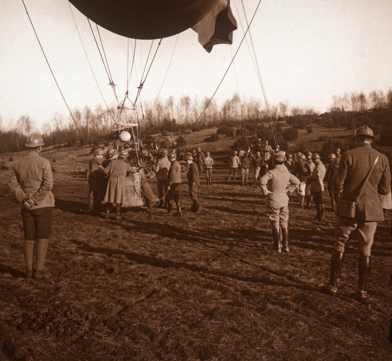 Gátlégballon kosár, c1914-c1918 alkotó: Unbekannt