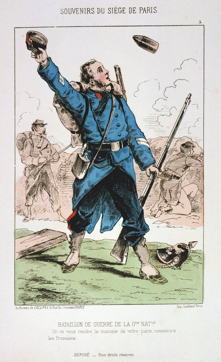 Nemzetőrség hadi zászlóalja, Párizs ostroma, 1870-1871 alkotó: Unbekannt