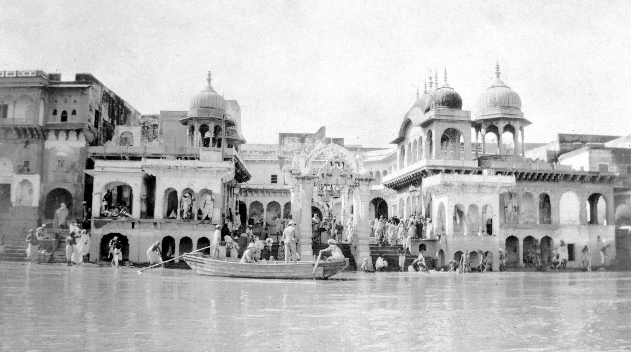 Fürdő ghatok, Mathura, India, 1916-1917 alkotó: Unbekannt